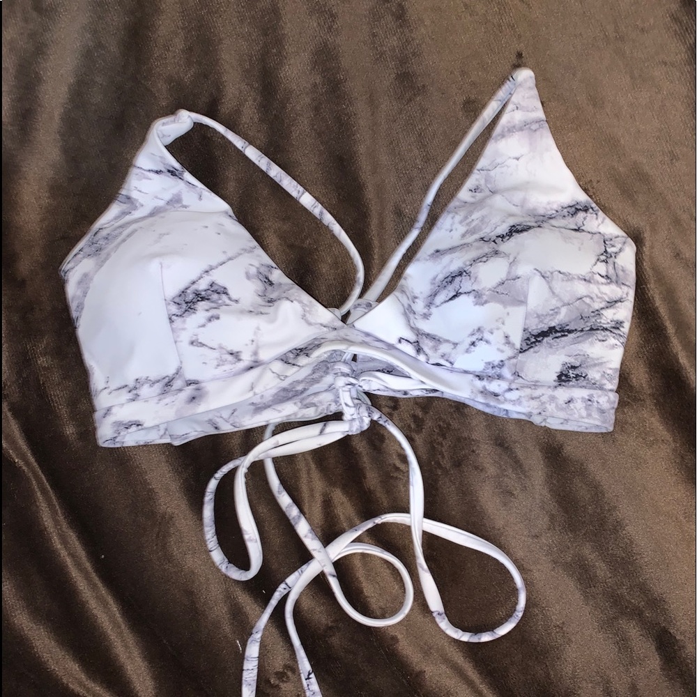 Marble Bikini Top